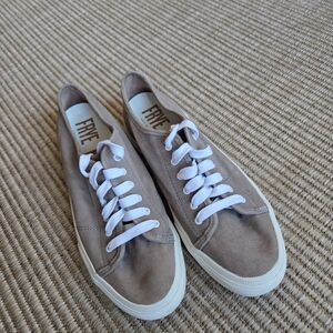 Frye Women's Brown and Tan Leather Sneakers